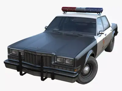 Dodge police interceptor Low-poly 3D model