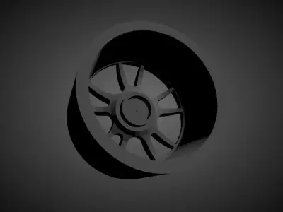 Mugen MF10 scalable and Printable rim 3D print model