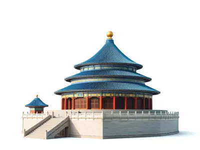 Temple of Heaven Architectural model pack Low-poly 3D model
