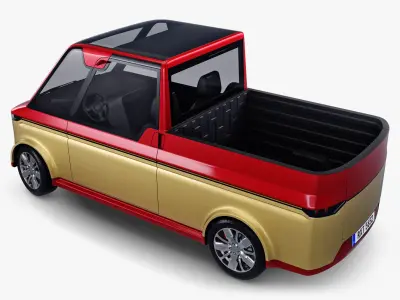 Generic Compact City Pick-Up M 1 3D model