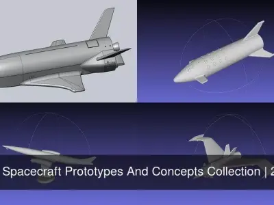 Reusable Spacecraft Prototypes And Concepts Collection