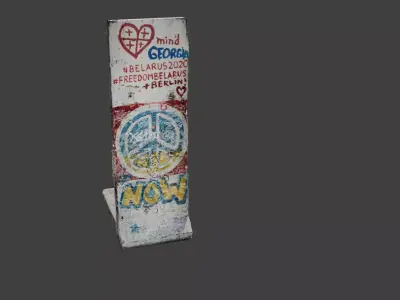 Berlin wall scan 3D model
