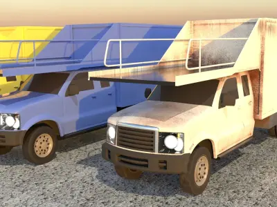 Airport service vehicle 3D model