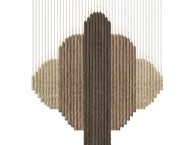 3D Wall Art 008 Macrame 03 3D model