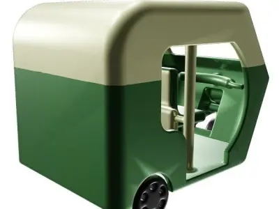 Spectacular Auto Rickshaw Toy Low-poly 3D model