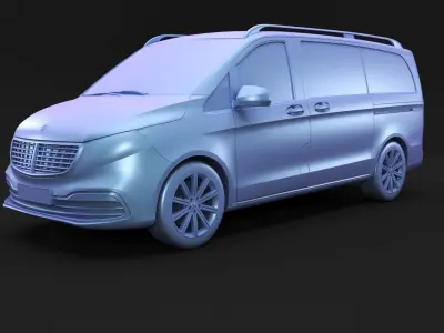 German luxury passenger van 3D model
