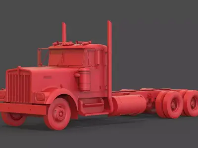 Kenworth W900 3D print model