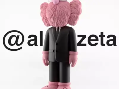 Kaws BFF Dior Textured Low-poly 3D model