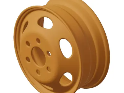 Plastic Truck Rim Toy 3D model