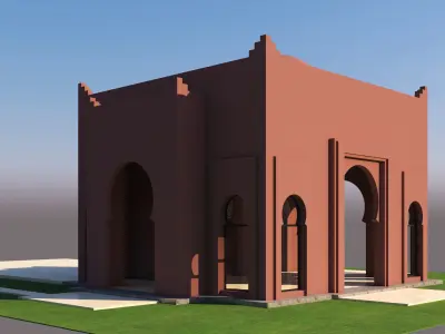 Traditional Moroccan House Marrakech 3D model