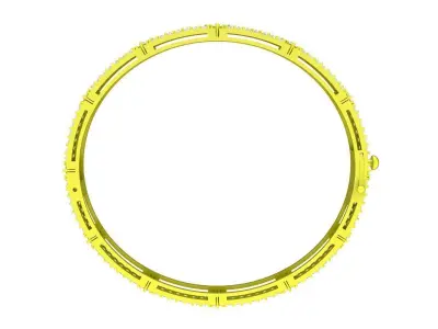 A7238 Luxury Diamond Women Bangle Bracelets 3D Model 3D print model