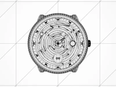 Watch hand sport 3D model