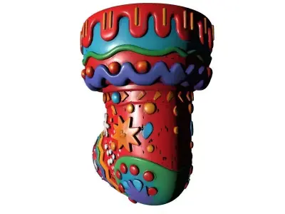 Christmas Socks 3D Printable Model 3D print model