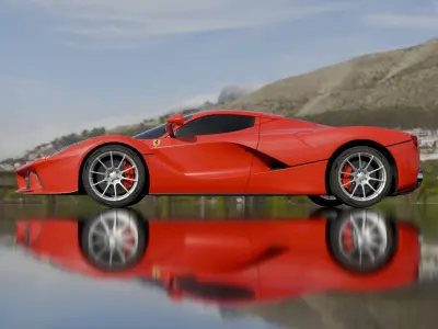 Ferrari LaFerrari 3D Model Low-poly 3D model