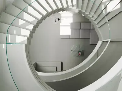 Minimalist style interior scene 3D model