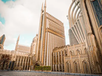 GRAND CAPITAL BUILDING SET Low-poly 3D model