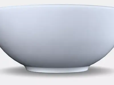 HAPPY BIRTHDAY Bowl Low-poly 3D model