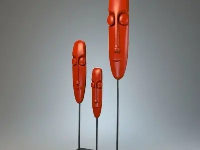 Sculpture Faces P 3D print model