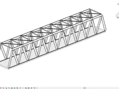 Bridge Design Revit- Robot Structural Model 3D model