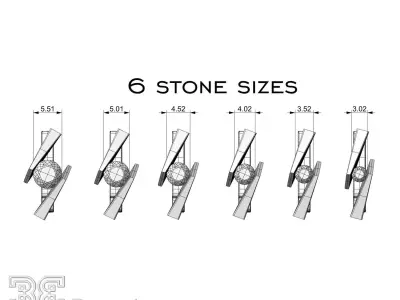 Classic diamond earrings luxury stunning ear ring 3D print model