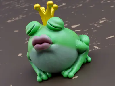 Frog Prince - Garden decor 3D print model