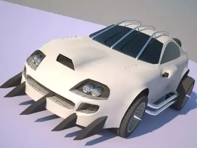 Toyota Supra Mad Max Mod 3D model