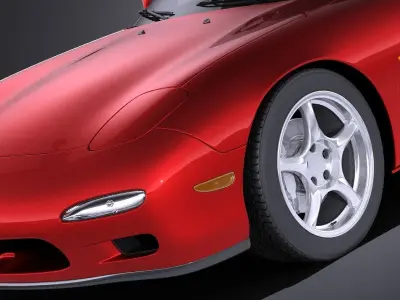 Mazda RX-7 1992-1996 VRAY 3D model