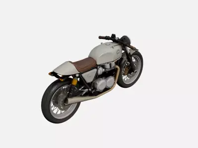 Cafe Racer Motorcycle 3D Model Vintage Frame Custom Bike 3D model