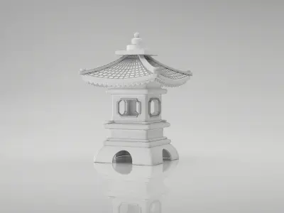 Japanese Lamp  3D model