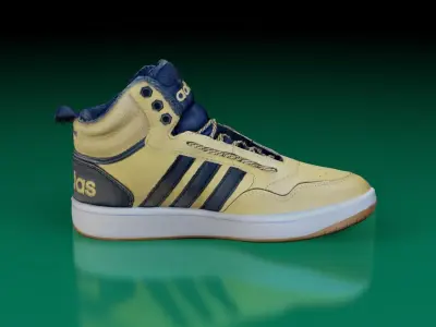 Adidas Hoops 3 Mid LP Game ready Low-poly 3D model
