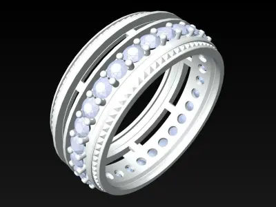 Diamond Ring  - N6266 Free 3D print model