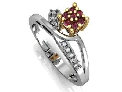 daimond  ring 3D print model