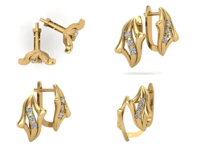 Earrings od80 3D print model