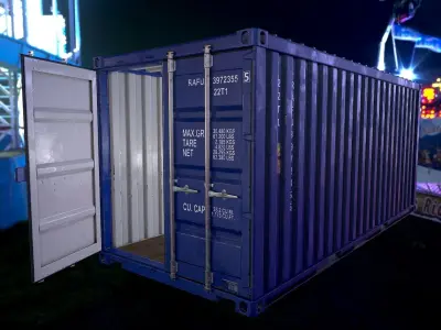 Shipping Container Low poly Low-poly 3D model