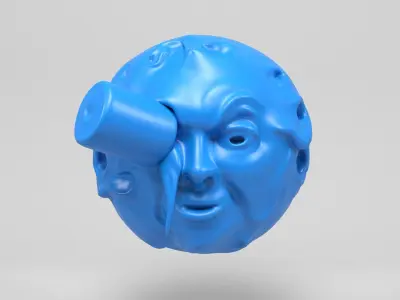 Trip to the moon 3D print model