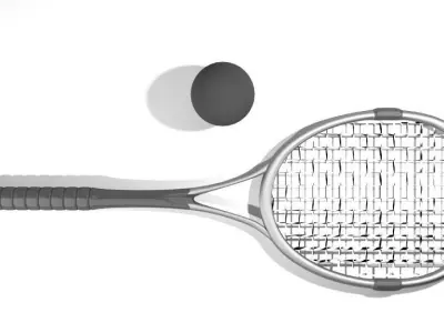 Sport Equipment - Squash 3D model