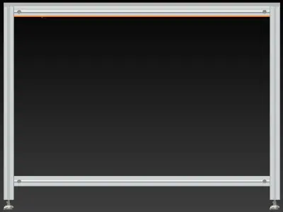 Bosch rexroth extruded profile work table 1200x600 mm h900mm 3D model