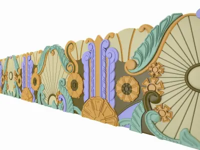 Egyptian molding 3D model