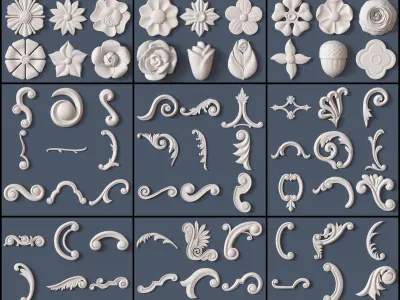 Architectural kit bash 3D model