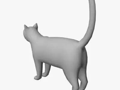 Low Poly Cat Low-poly 3D model purchase
