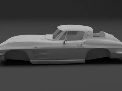 Stingray C2 coupe 1963-1967 3D print model