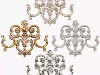 Classic carved 217 3D model