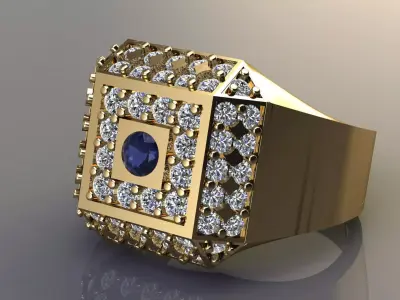 men ring 3D print model