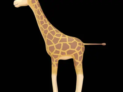 Giraffe  Low Poly 3D Model 3D model