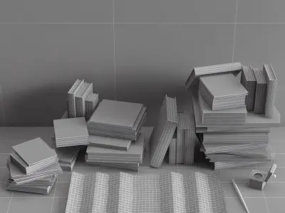Livres anciens Free 3D model