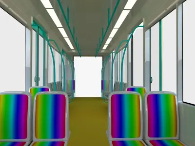 Subway car 3D model