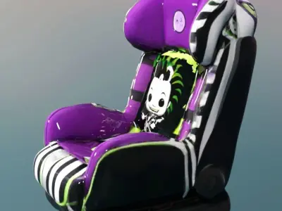 baby Car Seat Beetlejuice  Low-poly 3D model