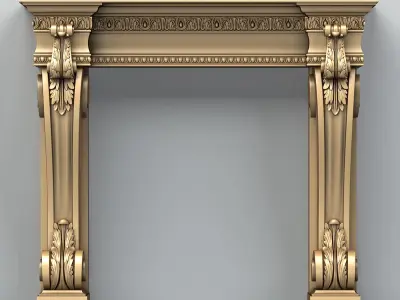 Fireplace 001 3D model