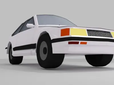 Toyota Corolla Low Poly Car Low-poly 3D model