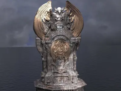 Steampunk Medieval Tower Halloween 6 3D model